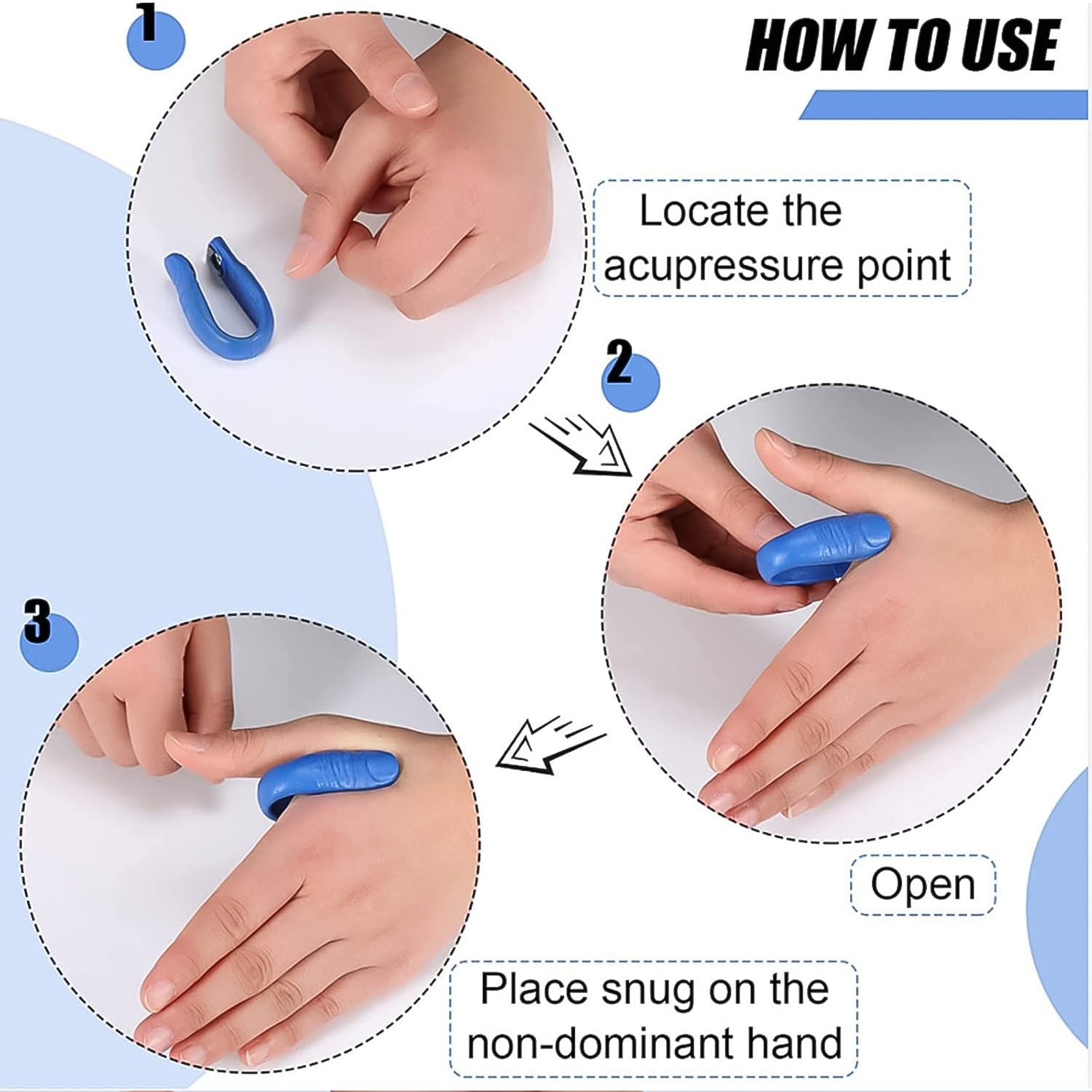 Plastic Magnetic Acupressure Clip (1 Pc) Plastic Magnetic Acupressure Clip (1 Pc)